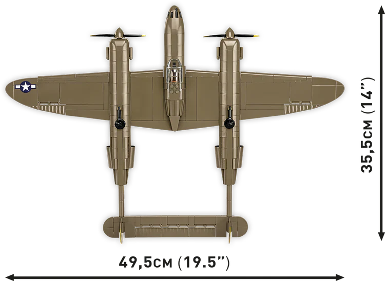 COBI Lockheed P-38 Lightning (H) Fighter : Set #5763 - Image 4