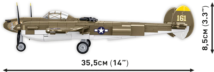 COBI Lockheed P-38 Lightning (H) Fighter : Set #5763 - Image 8