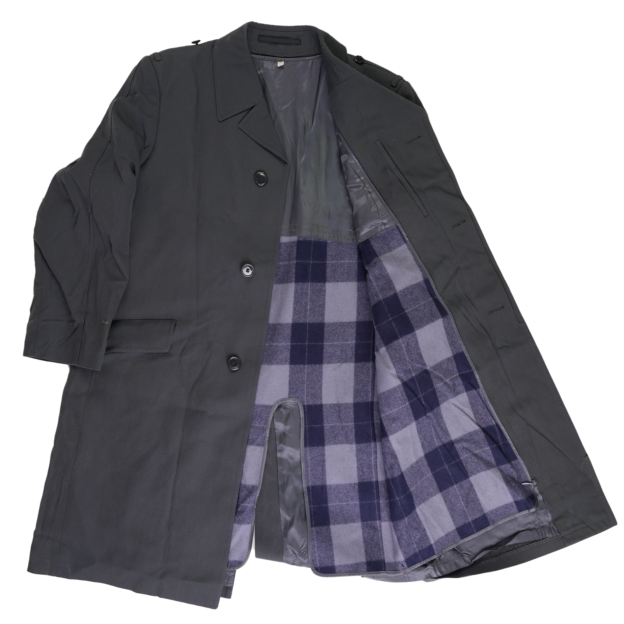 German Single-Breasted Overcoat w/Liner - Image 2