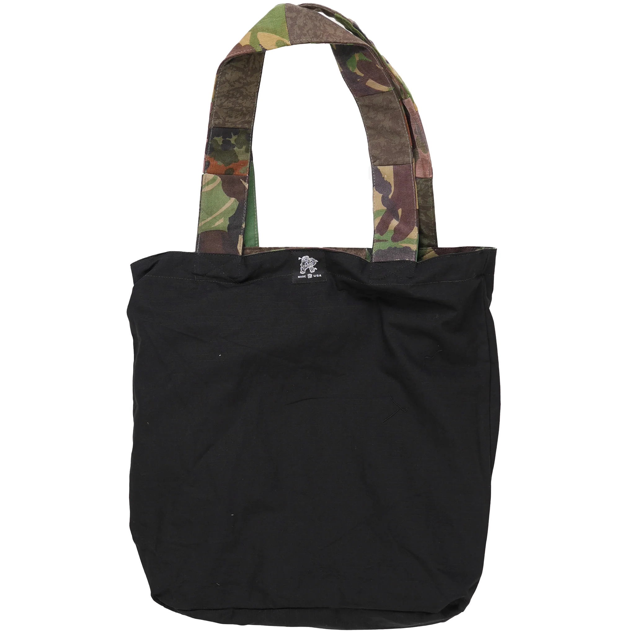 Handmade Patchwork Camo Tote Bag - Image 4