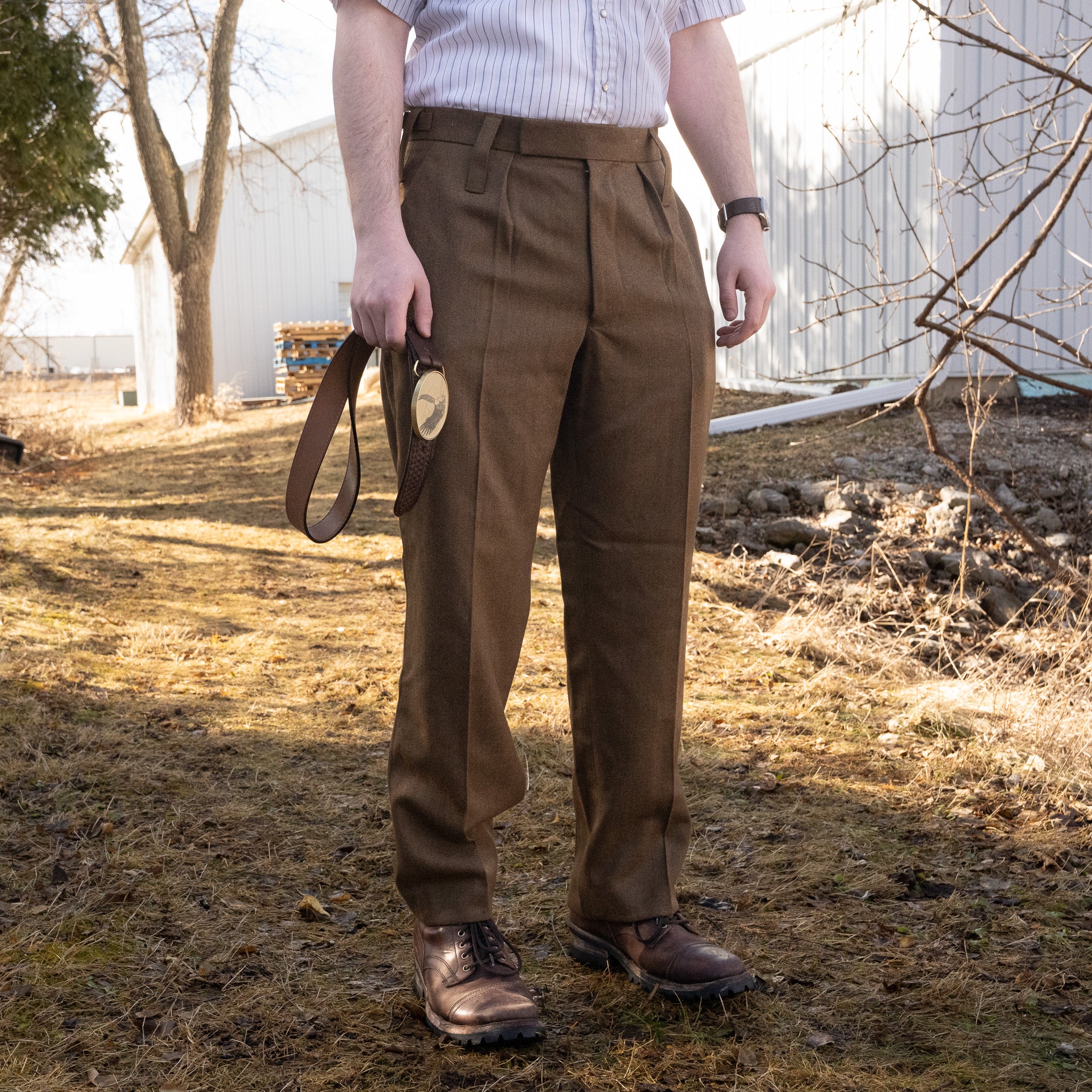 Issued British Modernized Wool Trousers - Image 3