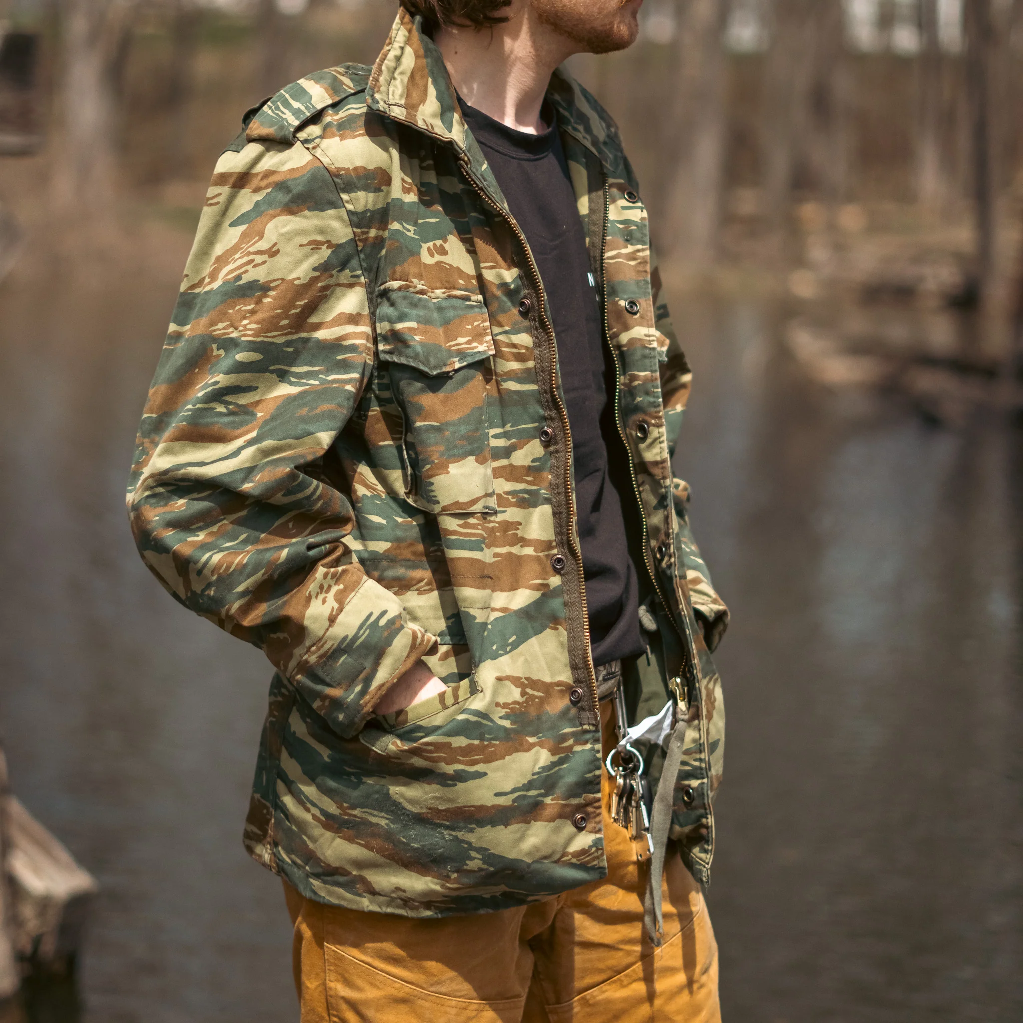 Issued Greek Lizard Camo M-65 Field Jacket - Image 13