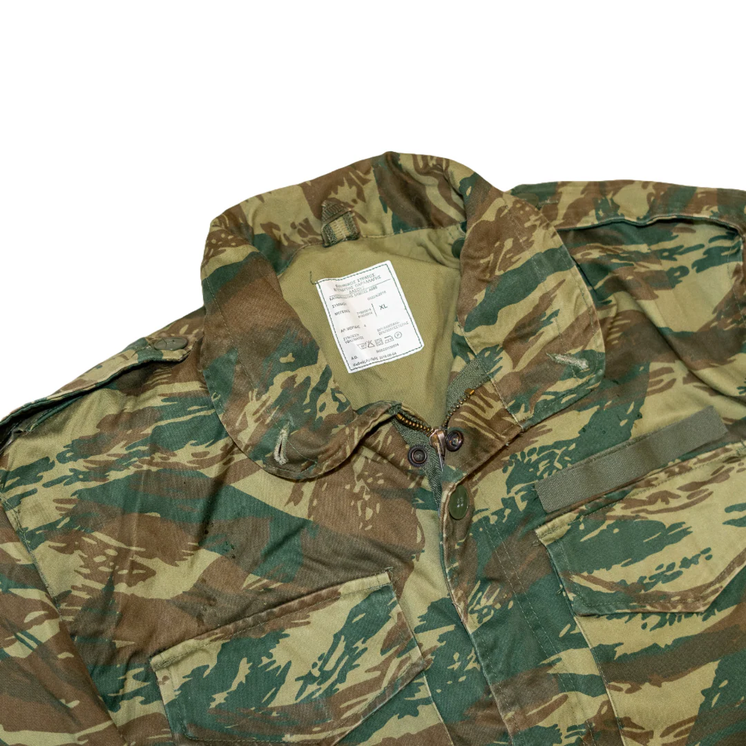Issued Greek Lizard Camo M-65 Field Jacket - Image 3