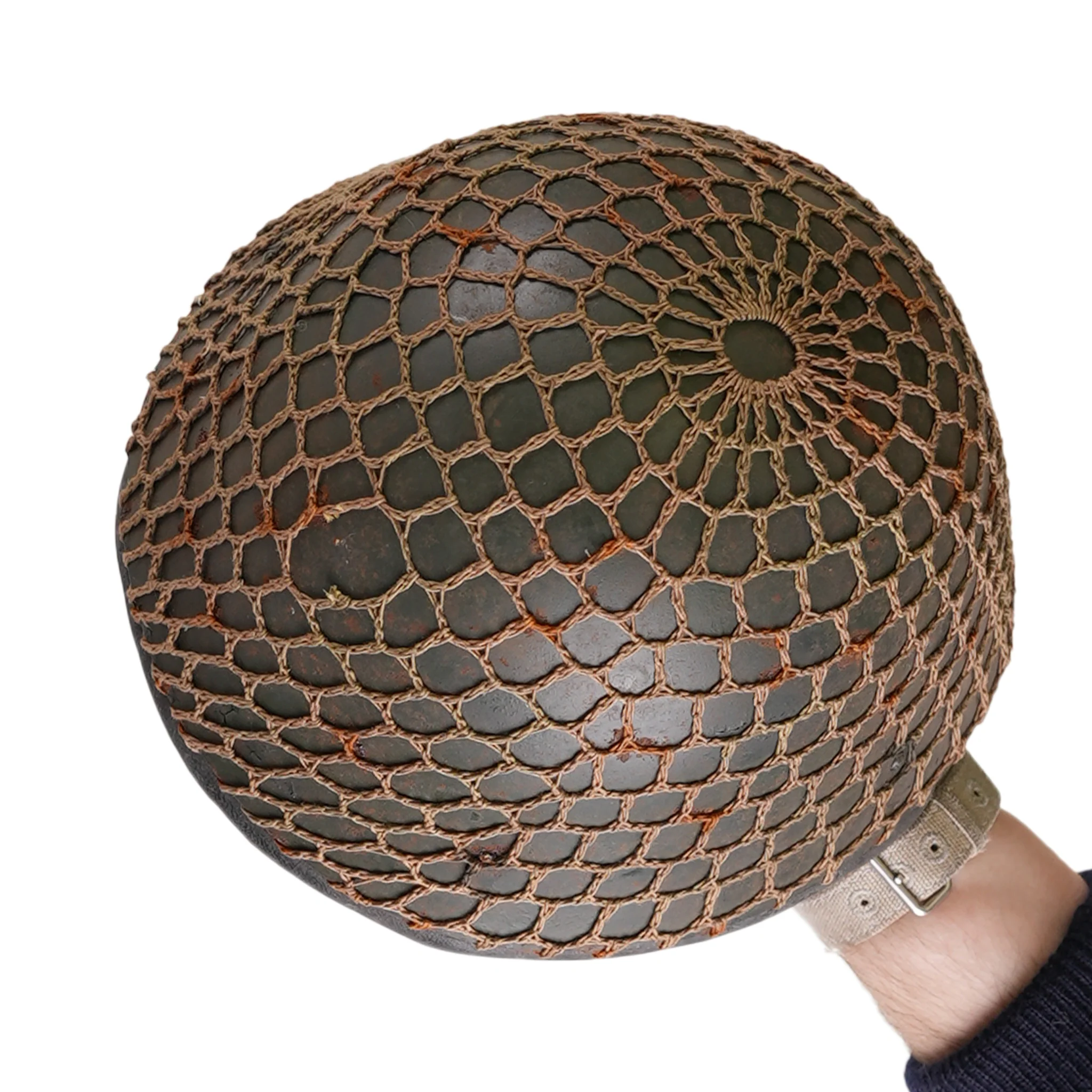 Issued Romanian M73 Paratrooper Helmet - Image 3