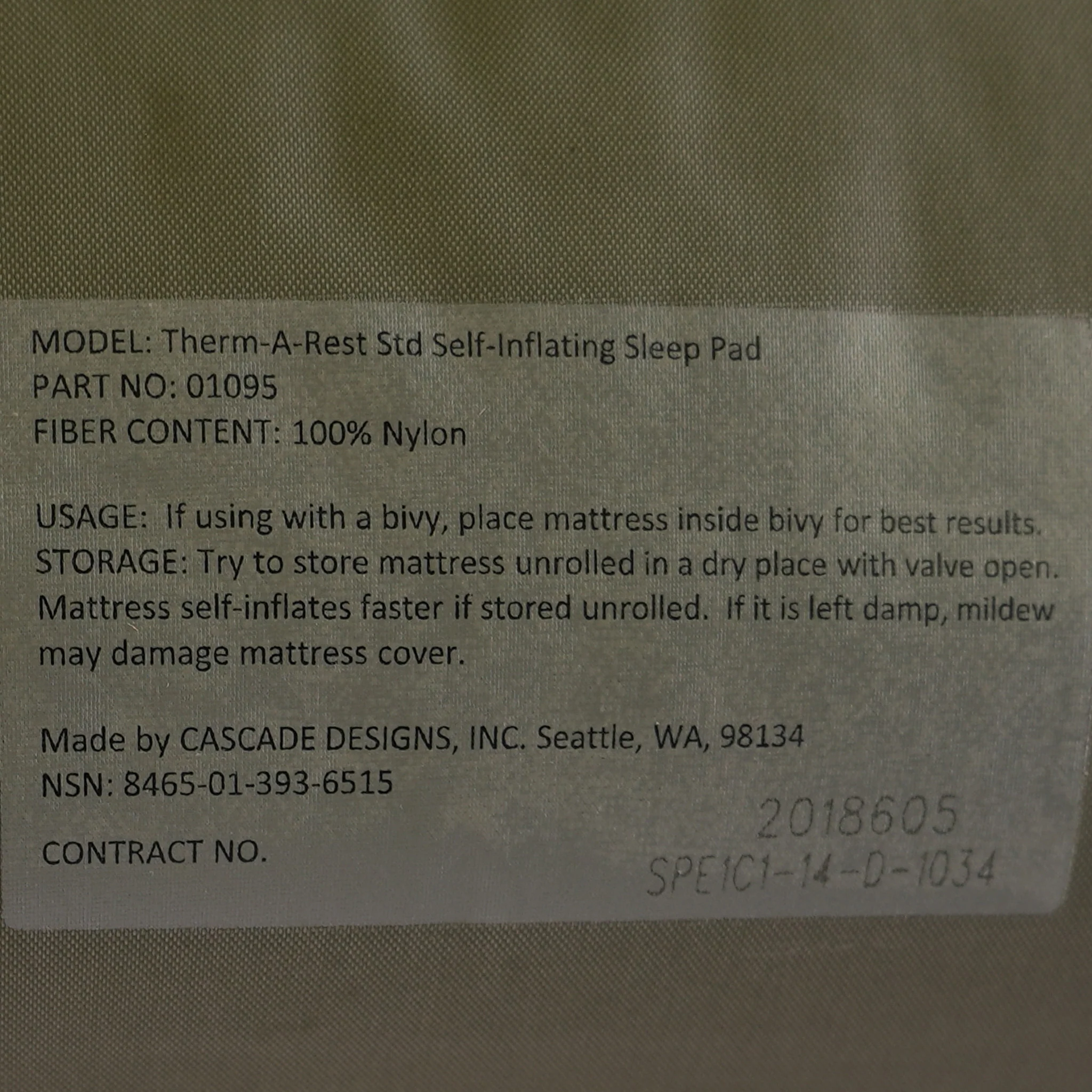 Issued USGI Sleeping Mat - Image 2
