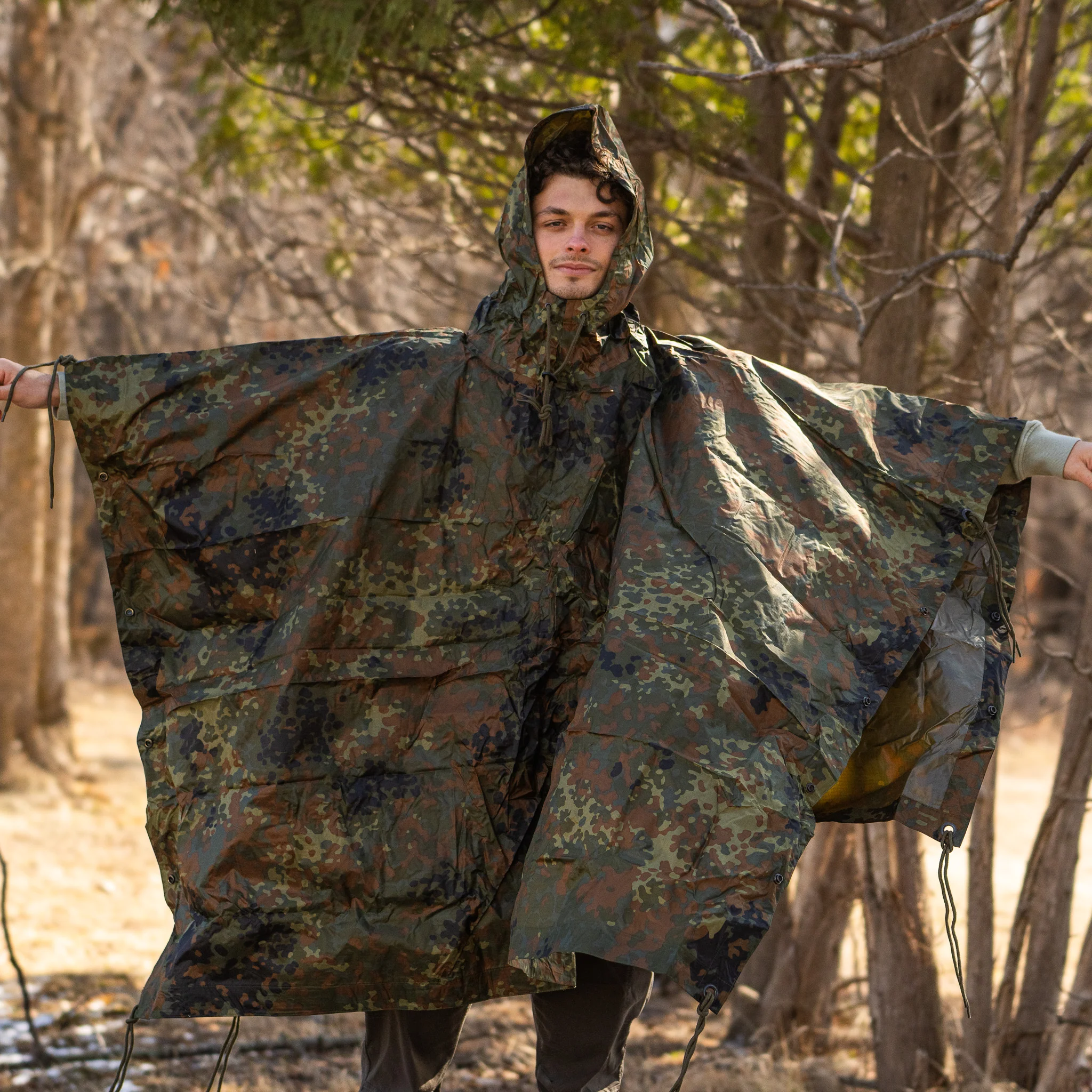 Mil-Tec Flecktarn Rain Poncho - Image 4