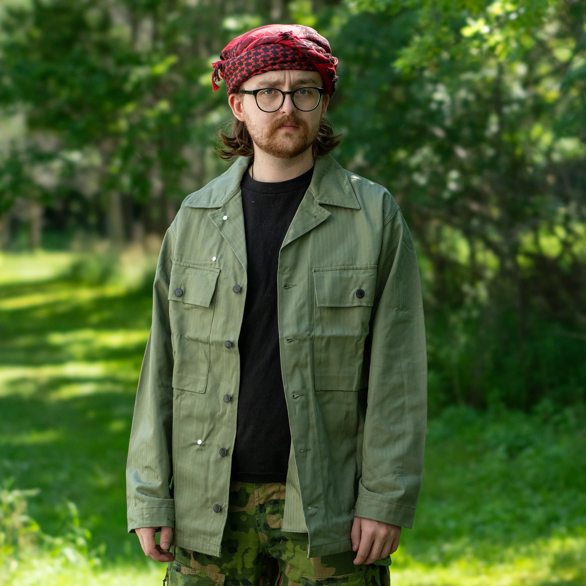 Repro US WWII OD No.3 HBT Jacket - Image 3