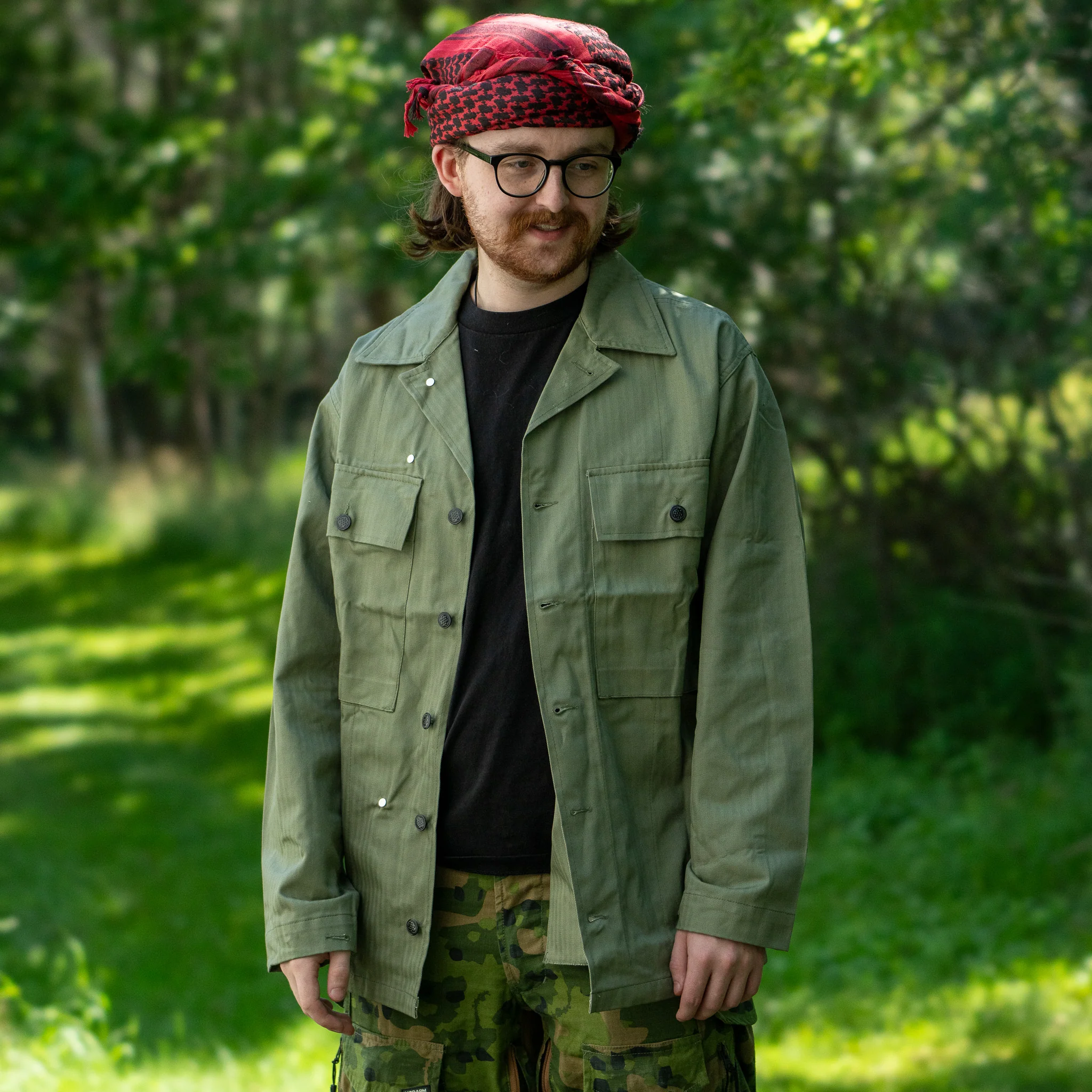 Repro US WWII OD No.3 HBT Jacket - Image 4