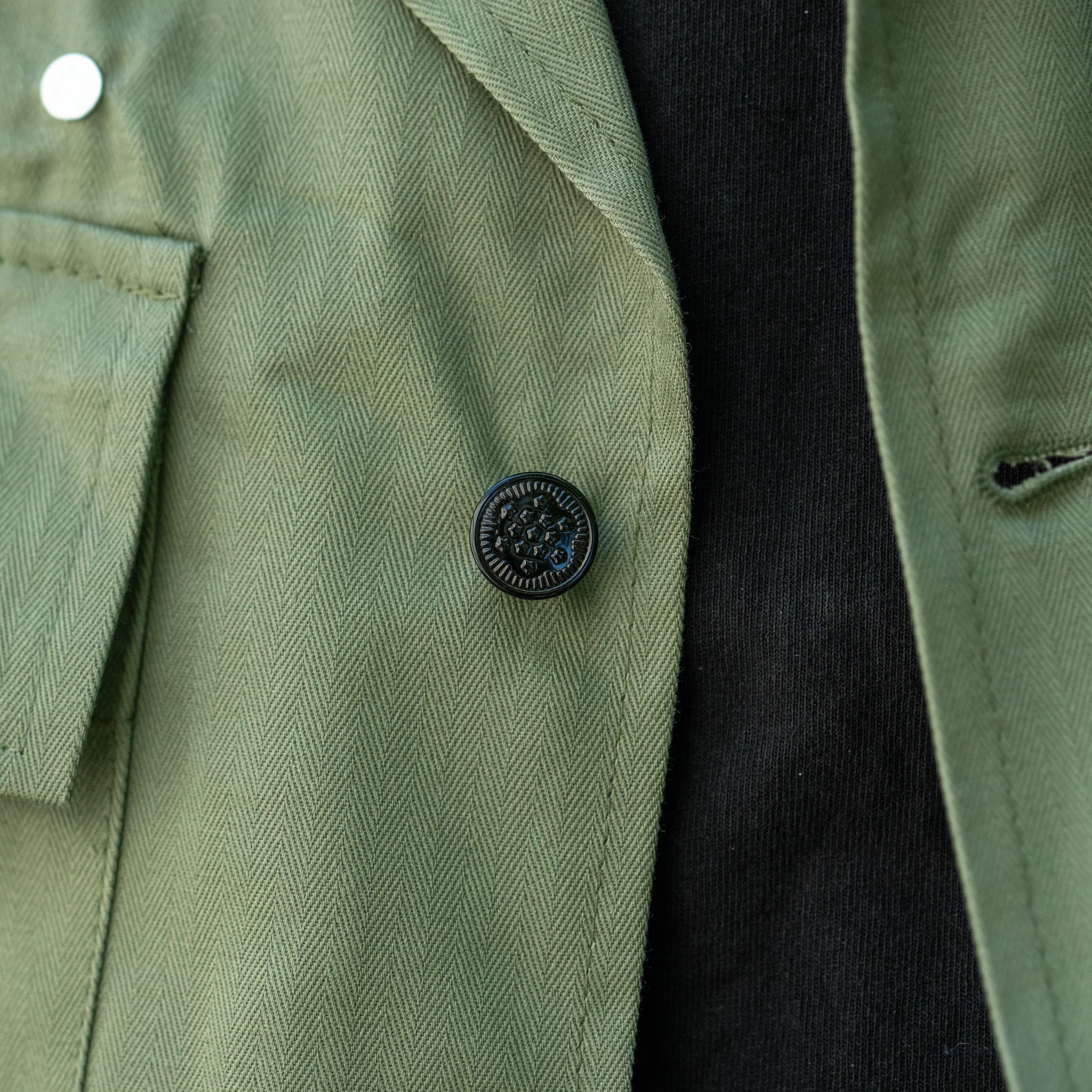 Repro US WWII OD No.3 HBT Jacket - Image 5