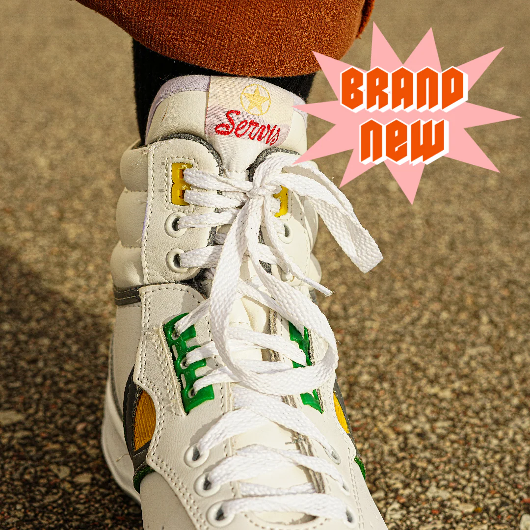 White Servis Cheetah High Top Sneakers - Image 3