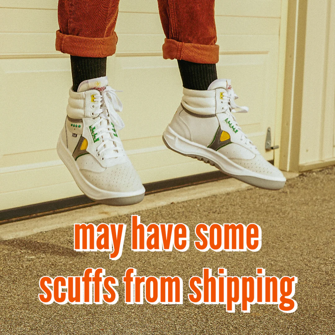 White Servis Cheetah High Top Sneakers - Image 4