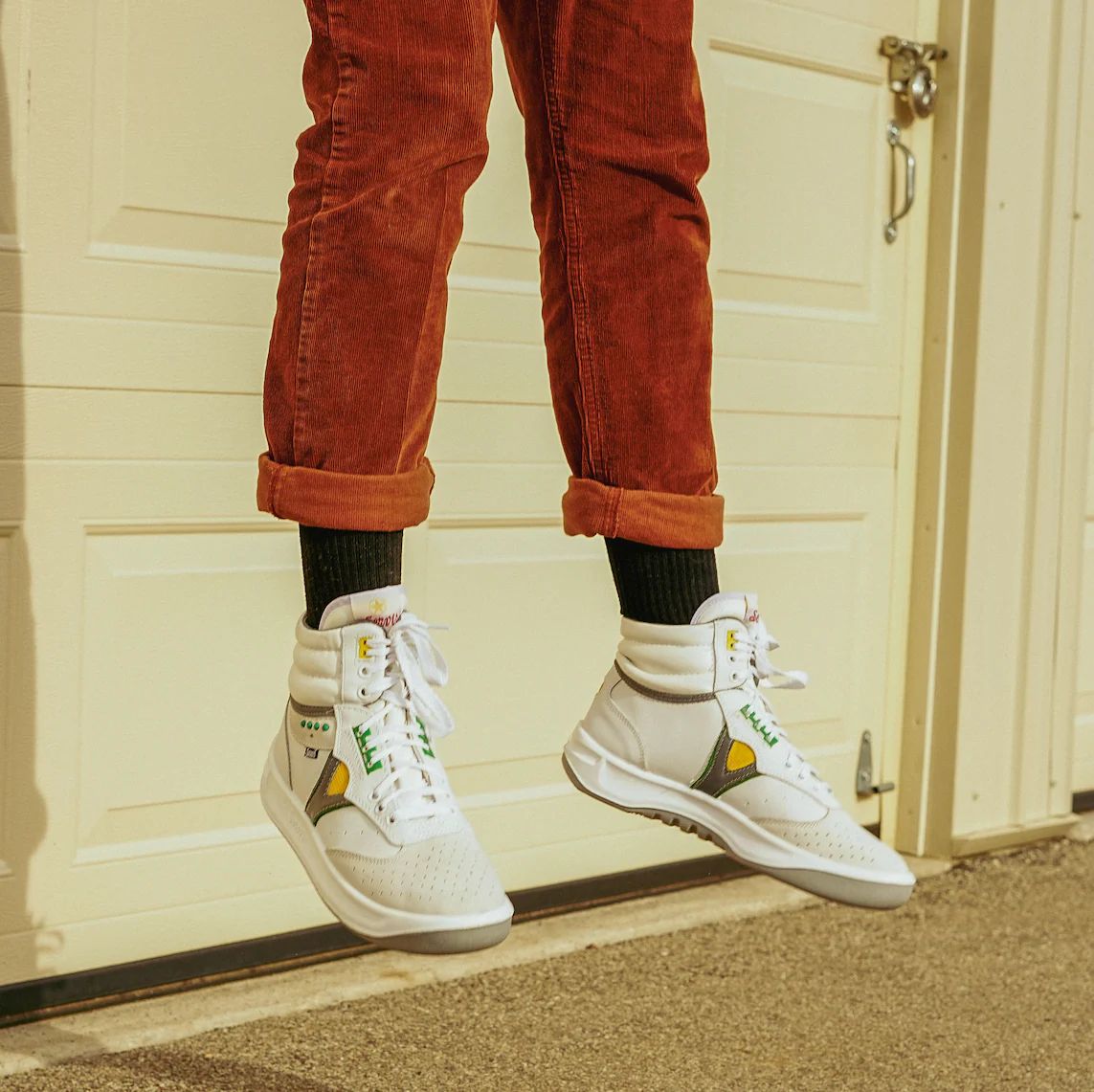 White Servis Cheetah High Top Sneakers - Image 6