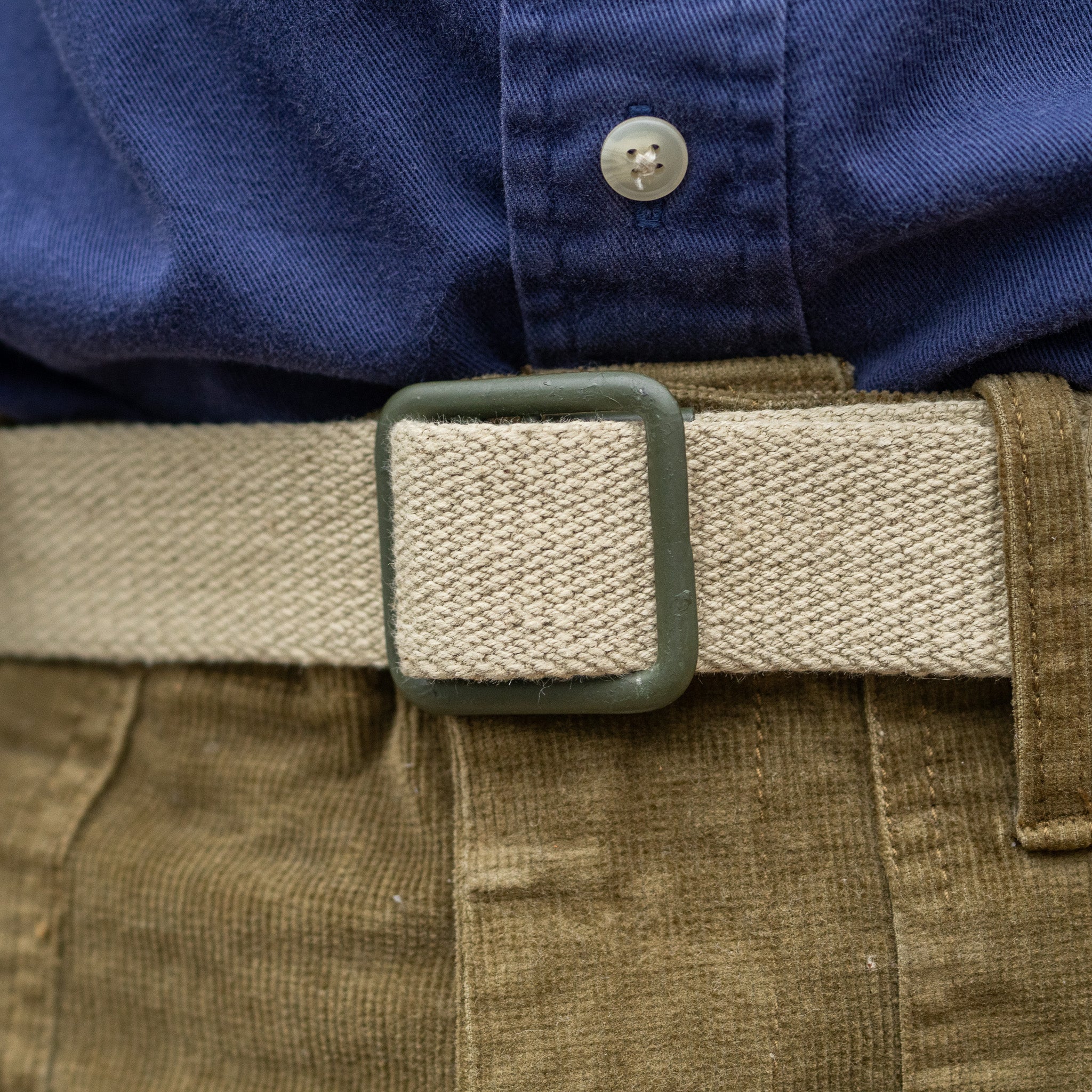 Unissued French Khaki Trouser Belt - Image 6