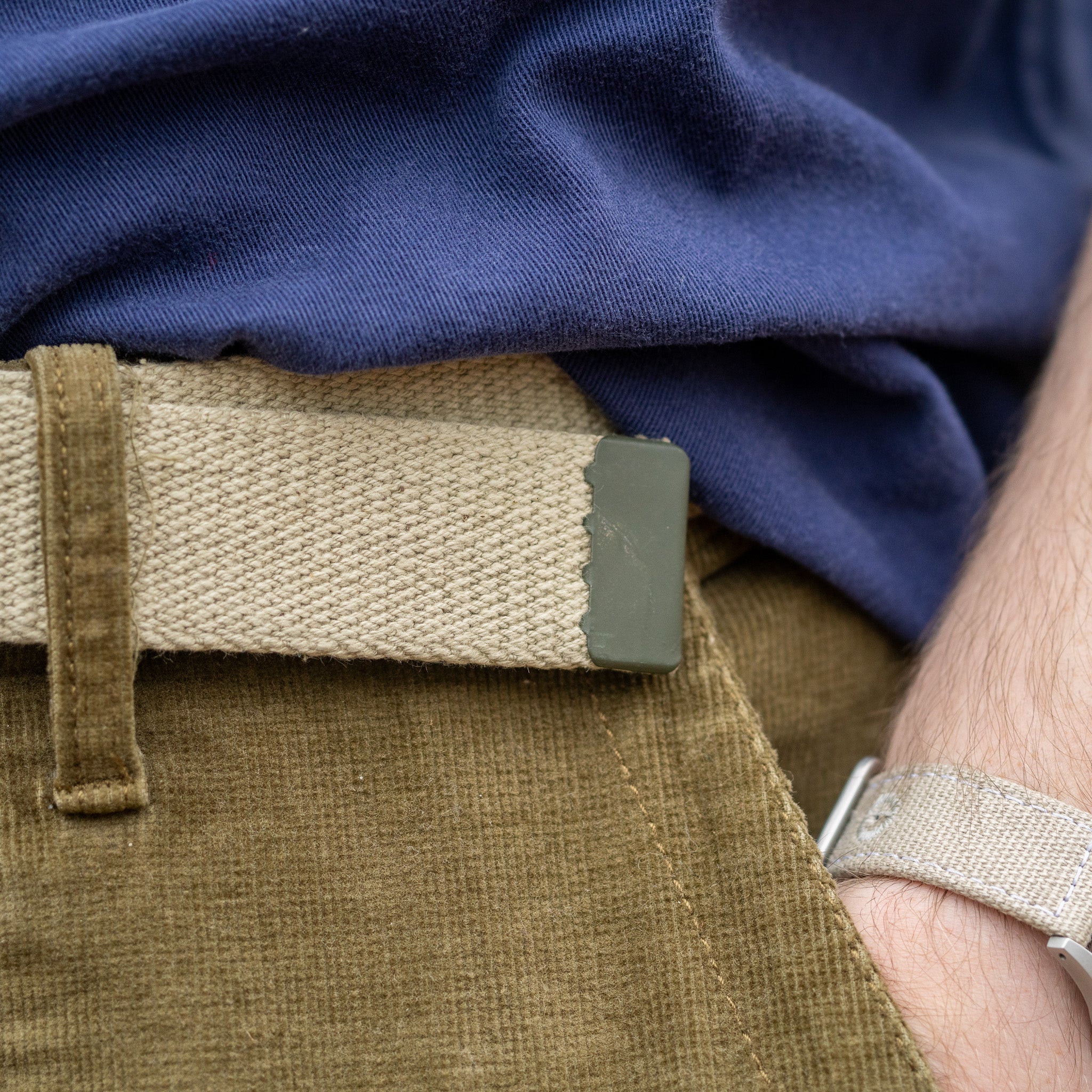 Unissued French Khaki Trouser Belt - Image 7