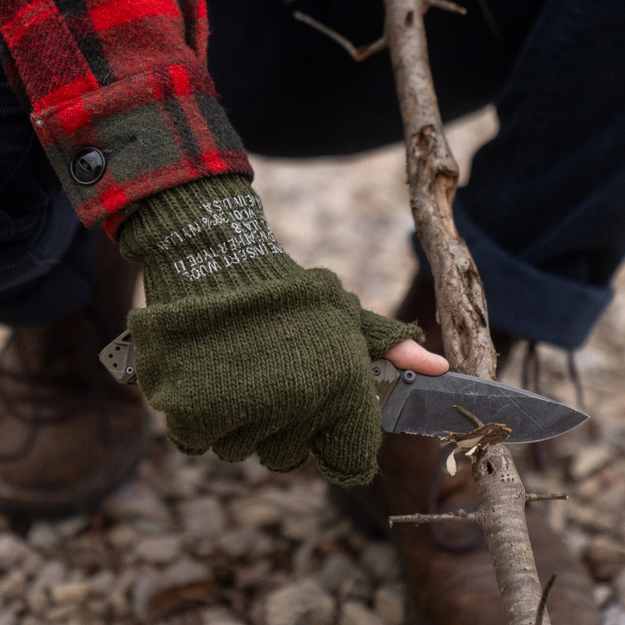 USGI Fingerless Gloves - Image 4