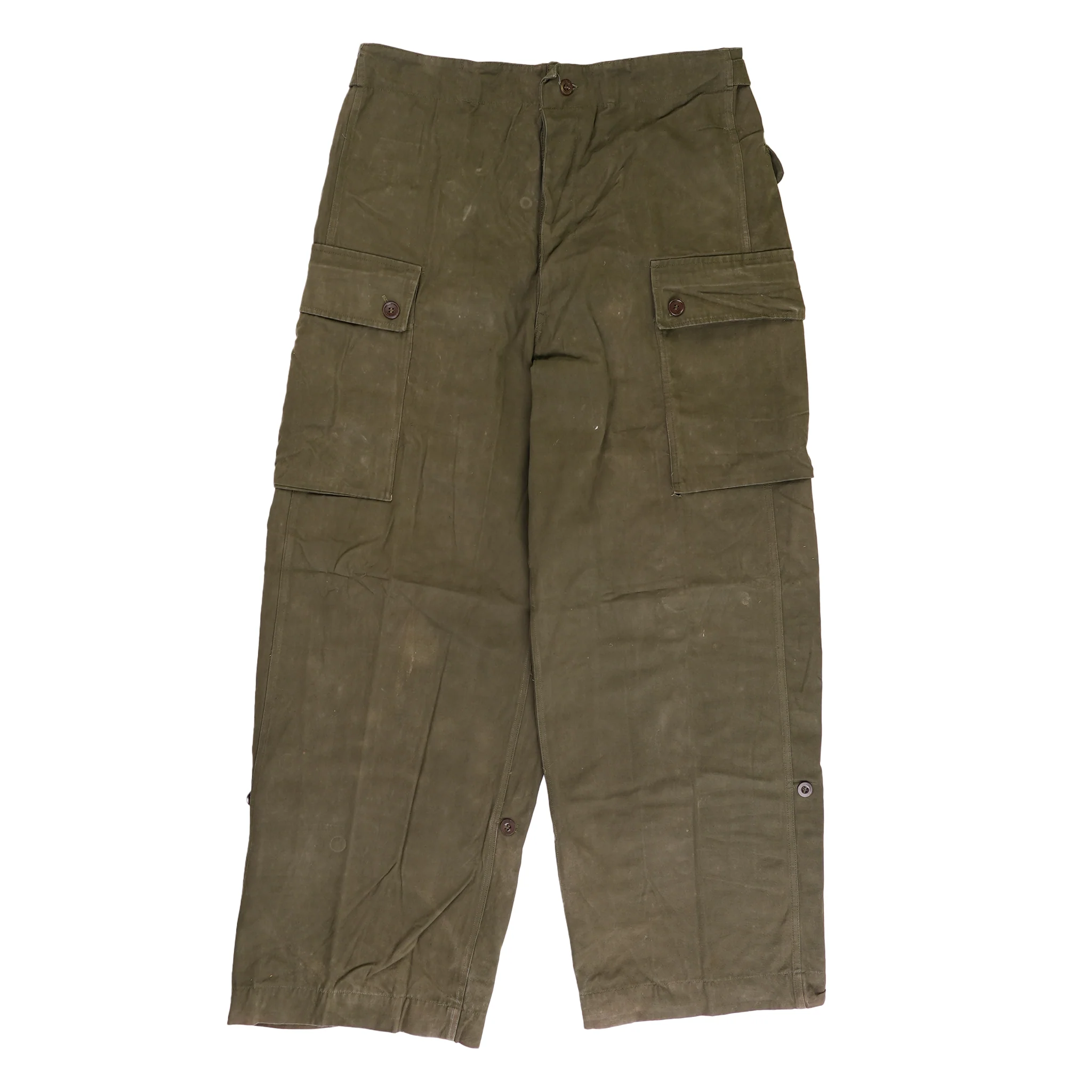Vintage Dutch Canvas Fatigue Pants - Image 2